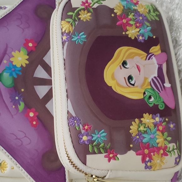 NWT Loungefly Tangled (reduced slight flaw) Rapunzel 10 year anniversary edition main image 11